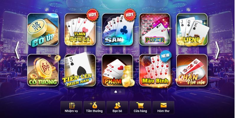 Một số đối tác cho sảnh game bài hàng đầu 2025